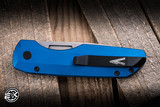 ProTech Vero Designs Synapse 2 Automatic Folding Knife Blue Aluminum 3.5" MagnaMax Spear Point Stonewash VERO2101-BLUE-MM