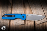 ProTech Vero Designs Synapse 2 Automatic Folding Knife Blue Aluminum 3.5" MagnaMax Spear Point Stonewash VERO2101-BLUE-MM