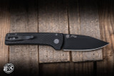 ProTech x Ramon Chaves Scapegoat Compact Automatic Folding Knife Carbide Textured Black Aluminum 3.15" MagnaMax Clip Point Black DLC