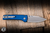 ProTech x Ramon Chaves Scapegoat Compact Automatic Folding Knife Carbide Textured Blue Aluminum 3.15" MagnaMax Clip Point Stonewash
