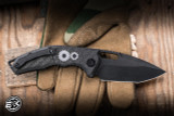  Heretic Knives "Medusa" Automatic Folding Knife Carbon Fiber Gear 3" MagnaCut Tanto DLC H011-6A-CFG