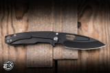 Preowned-Medford Infraction Folding Knife Titanium 3.6" S45VN Drop Point Black 