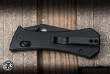 Auxiliary Manufacturing Deadhead Coffin Folding Knife Micarta 2.8" 14C28N Tanto Black
