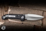 Microtech Marfione Custom LUDT Gen III Automatic Folding Knife Carbon Fiber/Flamed Titanium Accents 3.4" M390 Tulip Grind Hand Rubbed Satin Finish 1135TU-SASLCFFL