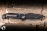 Microtech Marfione Select LUDT Gen III Automatic Folding Knife Black Carbon Fiber/Bronze Ti Accents 3.4" Clip Point  Copper Mai Damascus 1135-16MS4