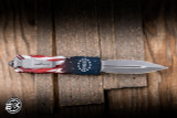 Microtech Dirac OTF Automatic Knife 250th/July 4th Aluminum 3" Dagger Apocalyptic 225-10APS-4J250