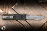 Guardian Tactical Apex OTF Knife OD Green Aluminum, Carbon Fiber Inlay 3.4" MagnaMax Drop Point Serrated Stonewash
