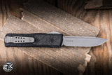 Guardian Tactical Apex Mini Automatic OTF Knife Black Aluminum/Carbon Fiber Inlay 3.1" MagnaMax Drop Point Stonewash