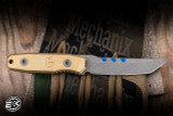 Blackside Customs Plan B Covert Fixed Blade Knife Brass 3.25" 154CPM Tanto Ghost Beskar