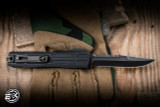 Microtech Ultratech EX-ZBP Interceptor Automatic OTF Knife Black 3.5" M390 DLC Shadow 1117EX-1DLCTSH