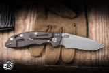Hinderer Knives XM-18 Non Flipper Folding Knife Translucent Green G10/Battle Bronze Titanium 3.5" MagnaCut Recurve