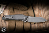 Preowned-Hawk Knives Talon Folding Knife Engraved Claw Titanium 3.5" M390 Stonewash