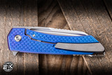 MachineWise Mojave Folding Knife Textured Blurple Titanium 3.45" S90V Wharncliffe 1450