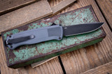 Benchmade Shootout OTF Automatic Knife Dark Grey Grivory 3.5" S30V Drop Point DLC Battlewash 5371BK-05