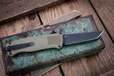 Benchmade Shootout OTF Automatic Knife Ranger Green Grivory 3.5" S30V Tanto Black DLC 5370BK-11