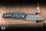 Preowned-Hawk Knives Talon Folding Knife Frost Carbon Fiber 3.5" M390 Stonewash