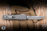 Microtech Ultratech Gen IV OTF Automatic Knife Natural Clear Aluminum 3.5" M390 Drop Point Apocalyptic 11214-10APNC