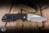 Preowned-Protech/Strider SnG Auto Folding Knife Blue/Black G10 3.5" 154CM Drop Point Stonewash