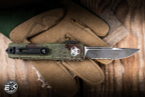 Microtech UTX-85 Gen IV OTF Automatic Knife Aluminum 3.1" M390 Drop Point Zombie Outbreak 12314-2OBDS