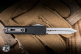 Microtech UTX-70 Gen IV OTF Automatic Knife Black Aluminum 2.5" M390 Spartan Stonewash 12494-10