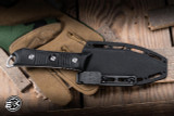 Microtech/Borka Blades Always Survive Fixed Blade Knife Black G10 4.4" M390 Spear Point Stonewash 96-10BK