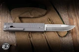 Daily Carry Co. Parachute 1911 Edition Gravity Knife Sandblasted Grooved Titanium 2.76" M390 Clip Point