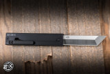 Daily Carry Co. Parachute Lightweight EDC Gravity Knife Black Aluminum 2.76" 14C28N Tanto