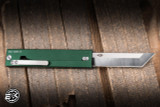 Daily Carry Co. Parachute Lightweight EDC Gravity Knife Green Aluminum 2.76" 14C28N Tanto
