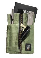 Daily Carry Co. Rigger Pouch 4 x 6 Waxed Canvas, Green