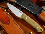 Defiant 7 Ankar Fixed Blade Knife Green Micarta 4" Drop Point