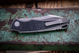 Hawk Knives Talon Automatic Titanium Brightwashed/Cosmos Black Glass Carbon Overlay 3.5" M390