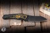 Hawk Knives Talon Titanium/Neon Orange Carbon Overlay 3.5" M390 DLC
