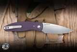 Three Rivers Manufacturing ATOM Folding Knife Popsicle Purple G10 3.5" MagnaCut
