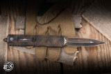 Microtech Dirac Delta OTF Automatic Knife Plague Outbreak Aluminum 3.75" M390 Dagger 227-1PLOBS