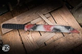 Blackside Customs Kyoto Drifter Short Sword Bastinelli Hand-Wrapped 14" PSB27 Wharncliffe Crimson Myst