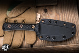 RMJ Tactical "Utsidihi" Fixed Blade Knife Black G10 3.5" MagnaCut Drop Point Tungsten Grey