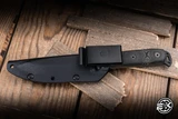 Preowned-TOPS Knives Mohawk Hunter Knife Micarta 5" 1095 Clip Point Black