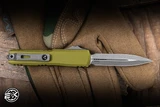 Microtech UTX-70 Gen IV OTF Knife OD Green Aluminum 2.5" M390 Dagger Apocalyptic 474-10APOD