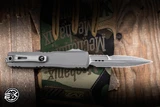 Microtech Ultratech Gen III ZBP Automatic OTF Knife Natural Clear Aluminum 3.5" M390 Bayonet Apocalyptic 1120-10APNC