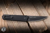 Preowned-Boker/Burnley/Pro-Tech Kwaiken Auto Folding Knife Black Aluminum 3.5" 154CM Drop Point