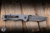 Preowned-Emerson Knives EX-100 TFS 0035 Folding Knife Grey G10 3.5" 154CM Bowie