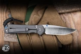 Chris Reeve Knives Small Sebenza 31 Folding Knife Unique Graphic "Night Sky" Titanium, Amethyst Inlay 3" MagnaCut Drop Point S31-1408-0132