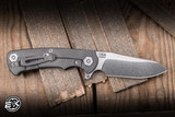 Hinderer Knives Project X Flipper Knife Black G10/Working Finish 3.65" MagnaCut Sheepsfoot Stonewash