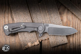 Hinderer Knives Project X Flipper Knife OD Green G10/Working Finish 3.65" MagnaCut Sheepsfoot Stonewash