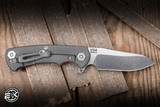Hinderer Knives Project X Flipper Knife Orange G10/Working Finish 3.65" MagnaCut Sheepsfoot Stonewash