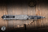 Microtech Dirac Delta OTF Automatic Knife Natural Clear Pixel Camo Aluminum 3.75" M390 Dagger Black Pixel Camo 227-1NCPXC