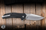 Kershaw Lateral Assisted Flipper Knife Black GFN 3.1" 8Cr13MoV Drop Point Stonewash 1645