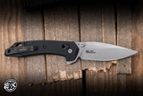 Kershaw Bonneville Flipper Knife Black GFN 3.2" 14C28N Clip Point Stonewash 6000