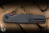 Tactile Knife Co. "Rockwall" Folding Knife Stealth Black/Red Titanium 2.84" MagnaCut Clip Point