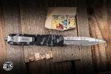 Microtech Dirac OTF Automatic Knife Pixel Camo Aluminum 2.9" M390 Dagger Stonewash Part Serrated 225-11PXC